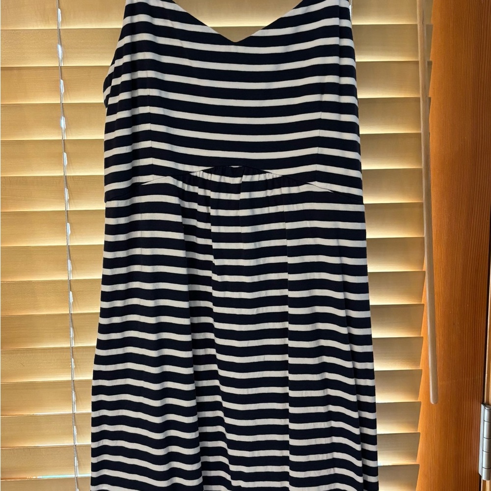 Old Navy Black and White Striped Mini Dress Size S